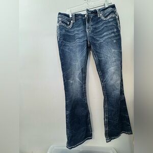 Miss Me Dark Blue Flare Jeans